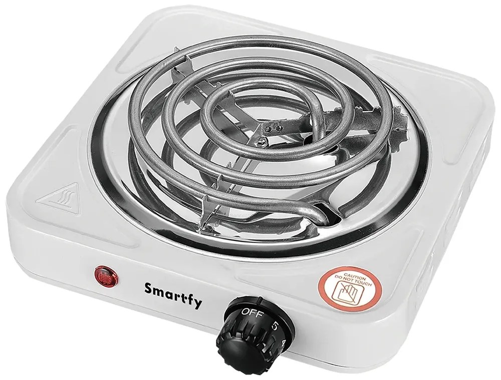 Cocina Eléctrica Smartfy FG01W 1000W 220V/50-60Hz Blanco (1 Boca)