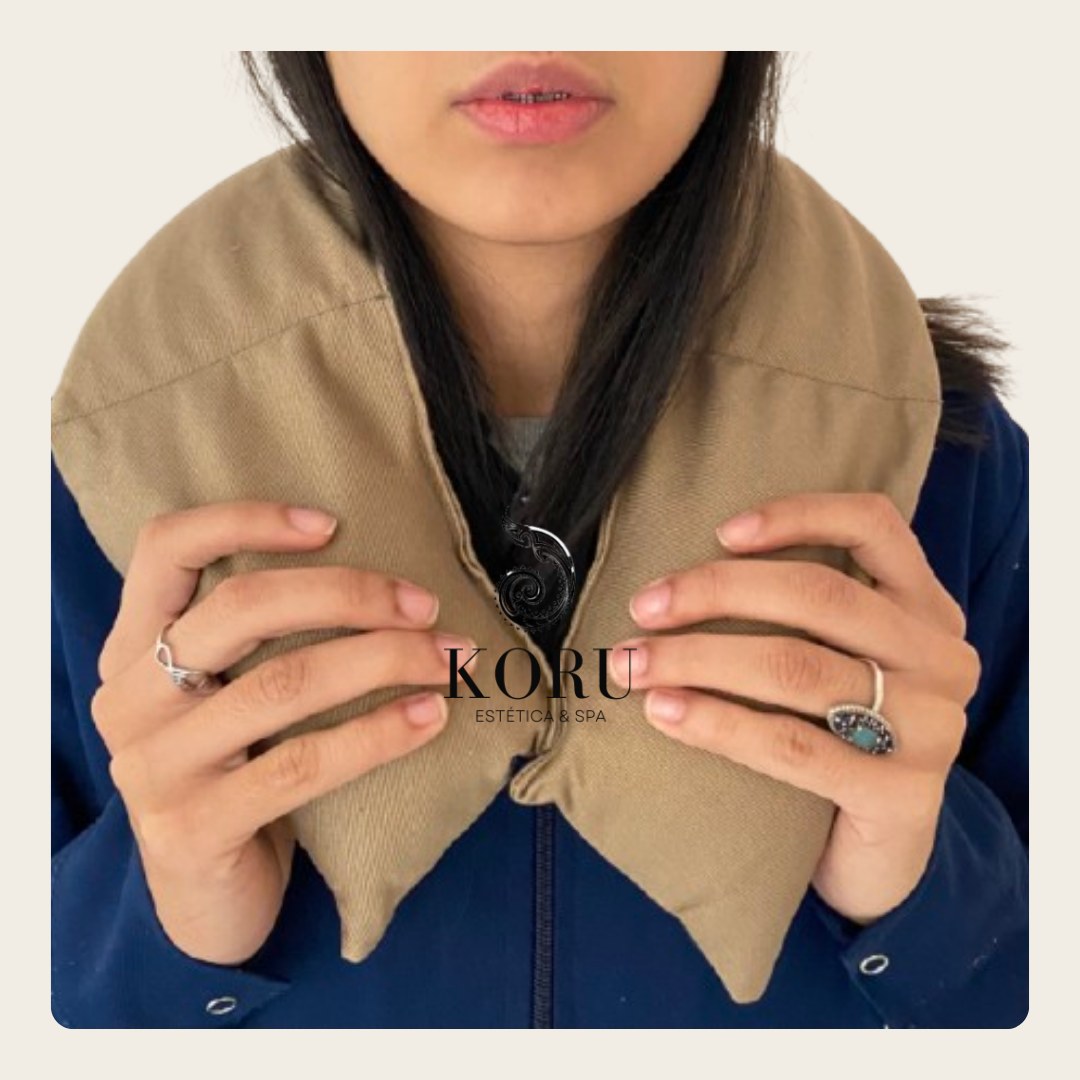 Almohadilla Cervical Terapéutica - Masaje cuello y espalda de regalo