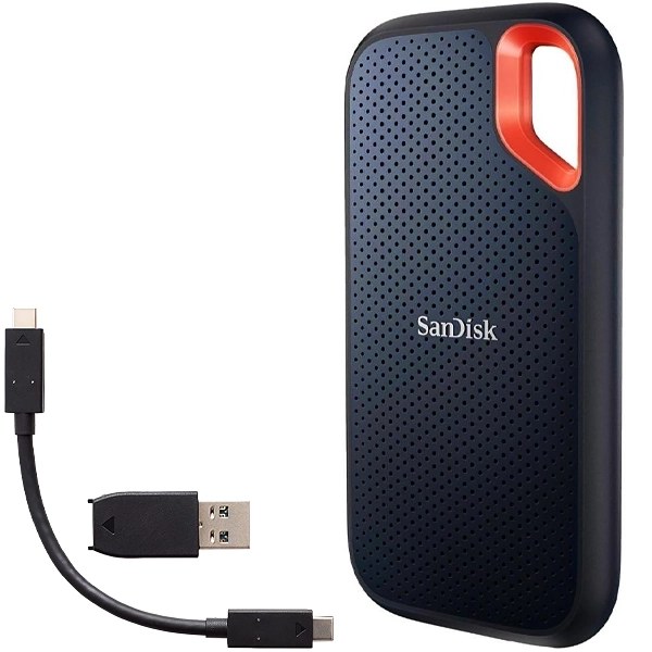 SSD Externo de 1TB SanDisk Extreme Portable SDSSDE61-1T00-G25 1.050 MB s de Lectura - Azul Naranja