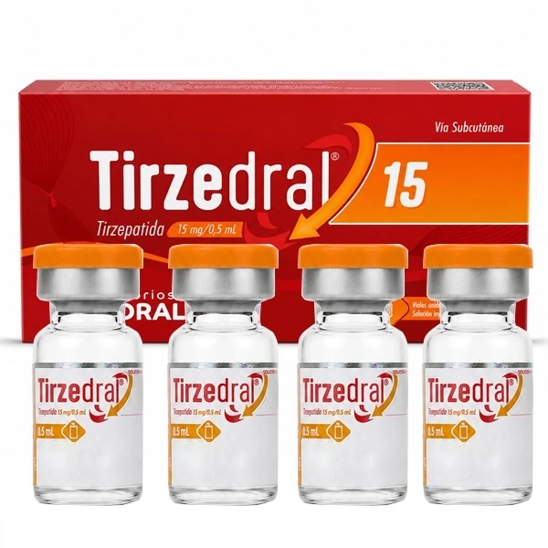 Tirzepatida Tirzedral 15mg 0,5ml - 4 Ampollas