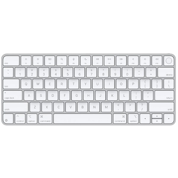 Teclado Inalámbrico Apple Magic Keyboard with Touch ID A3118 MXCK3LL Inglés con Bluetooth - Plata
