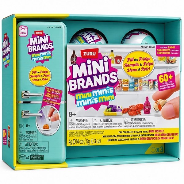 Mini Heladera Zuru Mini Brands Fill The Fridge + 3 Cápsulas Sorpresa
