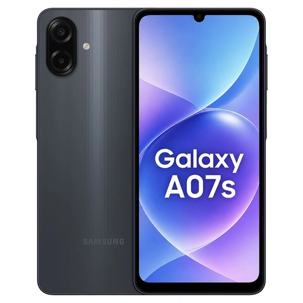 Celular Samsung Galaxy A07s SM-A077F Dual SIM de 64GB 4GB RAM de 6.7" 50+2 8MP - Negro