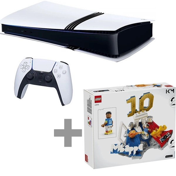 Consola Sony PlayStation 5 Pro Digital Edition 2TB CFI-7119 8K + Bloques LEGO Kylian Mbappé - Soccer Highlights 43013