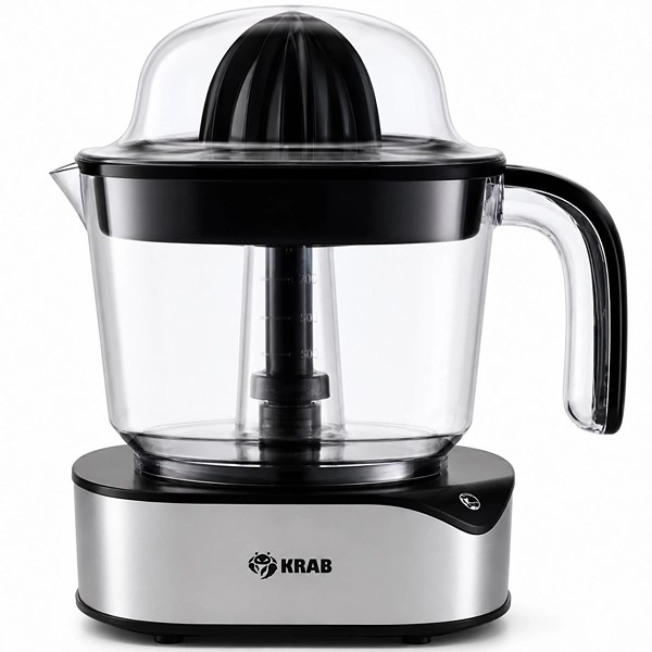 Exprimidor de Frutas Krab KBEJ12 60 watts 220 - 240V ~ 50 60Hz- Negro Plata