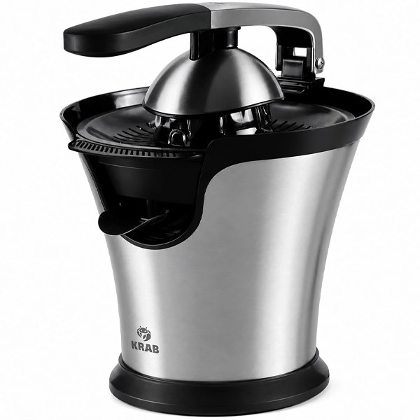 Exprimidor de Frutas Krab KBEP60 600 watts 127 V ~ 60 Hz - Negro Plata