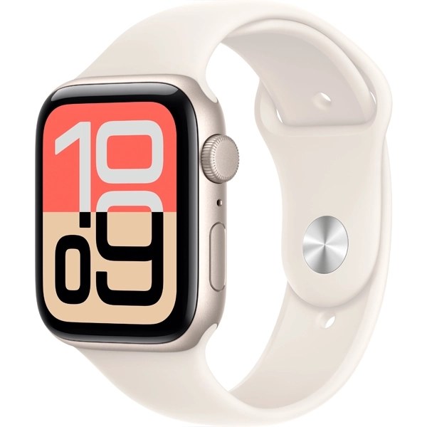 Apple Watch SE 3rd Generation 44 mm S M MEHG4HN A3325 GPS - Starlight Aluminum Starlight Sport