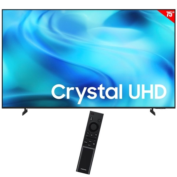 Smart TV LED 75" Samsung Crystal UHD UN75U8000HGXPR 4K Ultra HD Tizen Wi-Fi Bluetooth con Conversor Digital