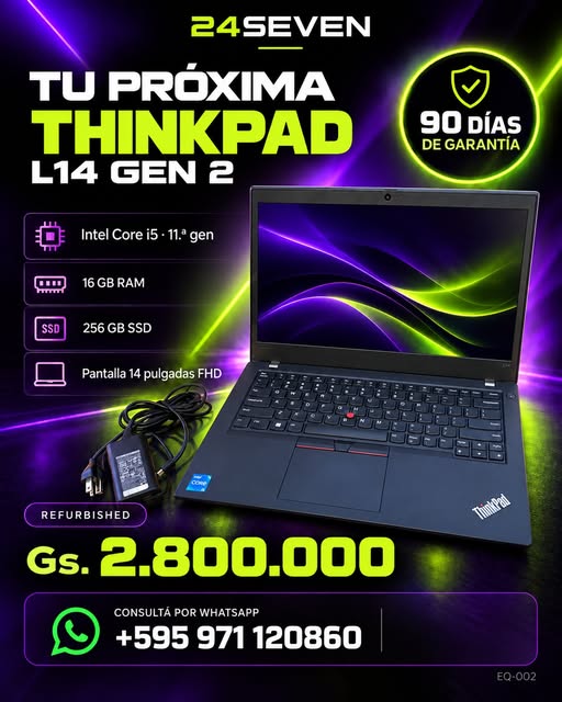 Lenovo ThinkPad L14 Gen 2 - Core i5 11a gen., 16 GB, SSD 256 GB