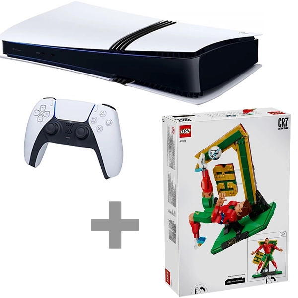 Consola Sony PlayStation 5 Pro Digital Edition 2TB CFI-7119 8K + Bloques LEGO Cristiano Ronaldo - Soccer Legend 43016